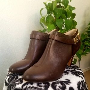 Brown Vince Camuto Booties, Size 6.5
